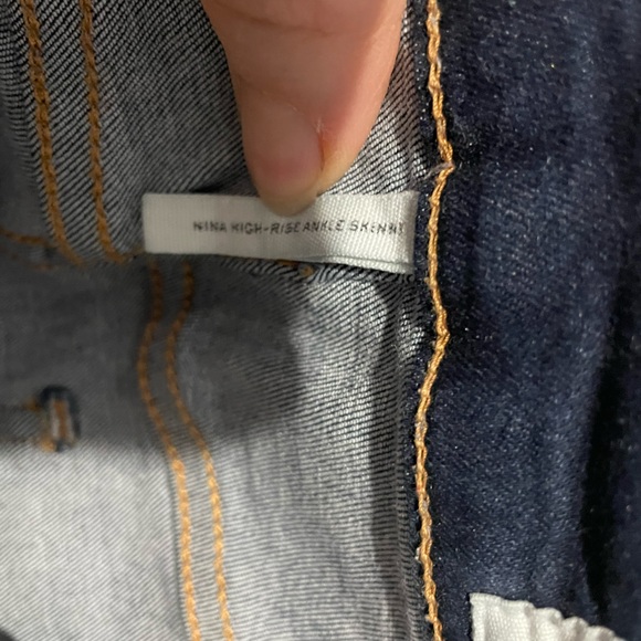 Womens Rag & Bone blue jeans size 25. High rise ankle skinny - Picture 7 of 9